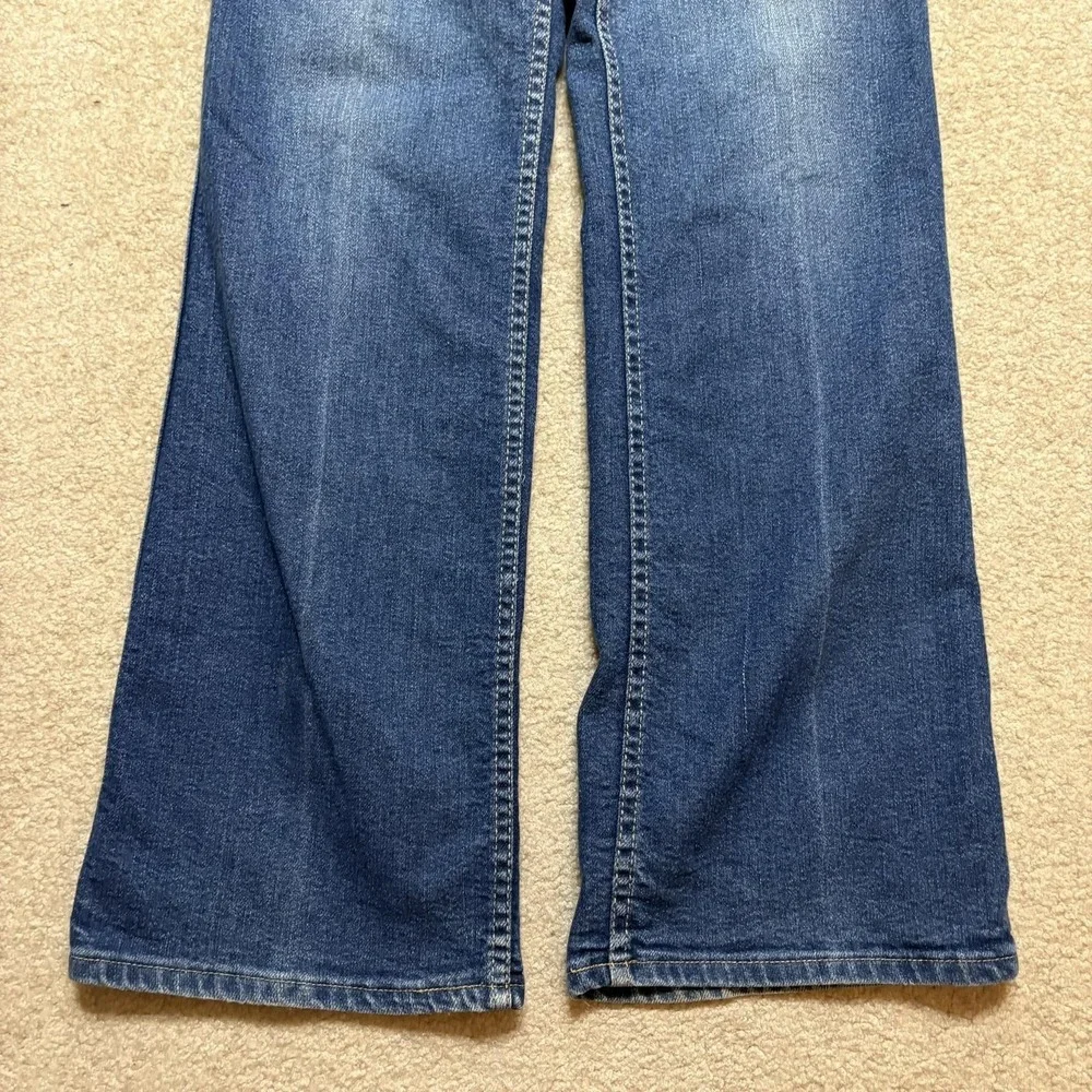Vtg 70s Levis Movin On Jeans 29x30 Blue Flare Bootcut Cowboy Denim Talon Zip USA